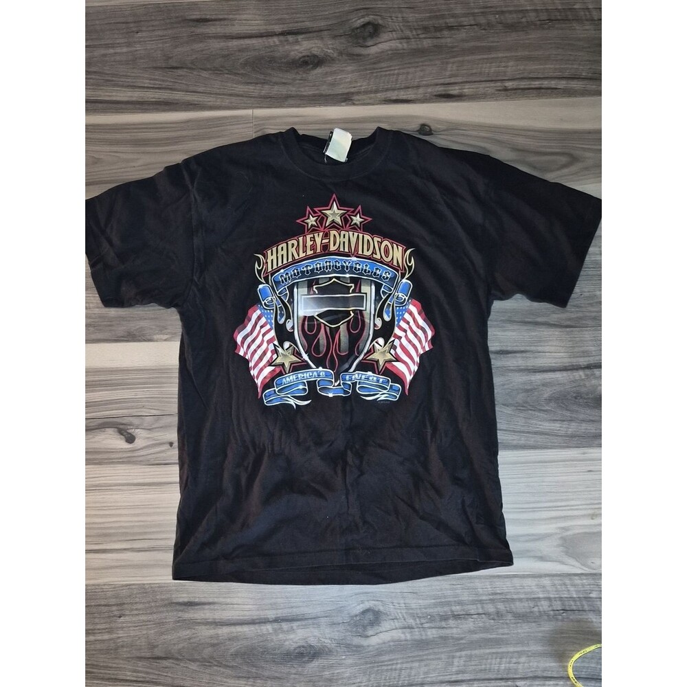 Harley-davidson Men's Black T-shirt
